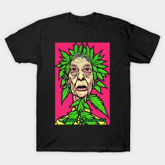 Canna Grannies 23 T-Shirt by Benito Del Ray